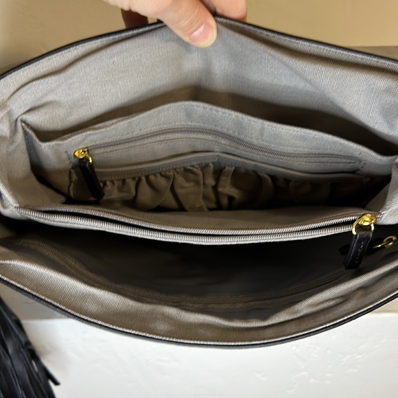 JOY & IMAN Leather Backpack with tassels - Picture 8 of 15